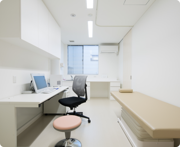 完全個室の診療スペース